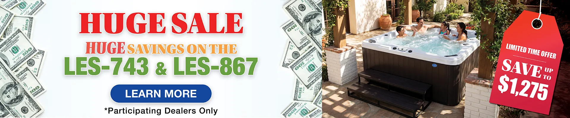 Calspas hot tub being used in a family setting - Yuba City